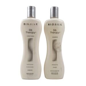 BioSilk Silk Therapy Duo Set Shampoo & Conditioner, Gentle Cleansing 12 oz Each